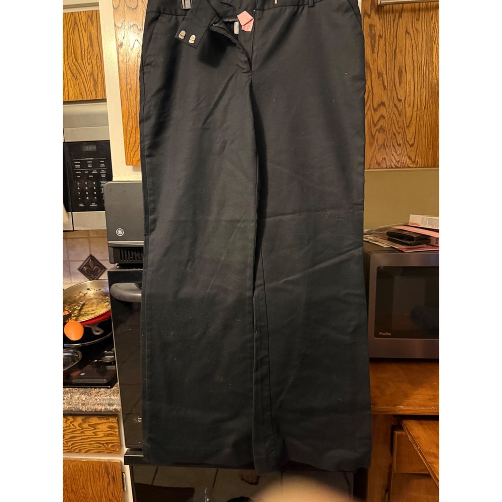 Worthington Modern Fit Black Dress Pants Womens 10T Tall Career Trousers